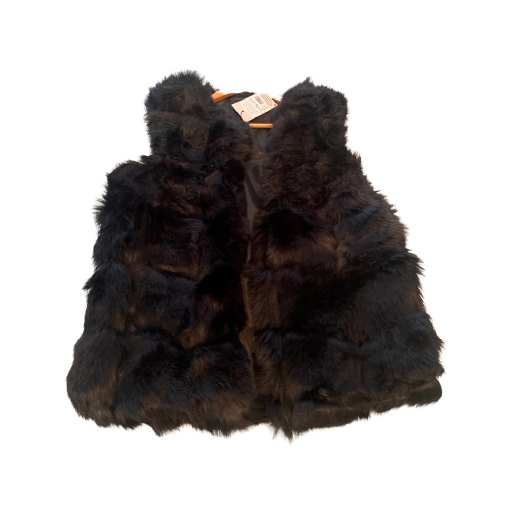 faux fur bubble gilet